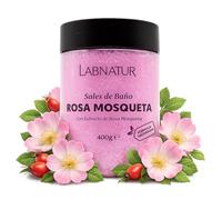 Sales De Baño Rosas 400 g Labnatur. Notas delicadas y florales. Hidratan, Suavizan y Perfuman la Piel. Producto natural y vegano. SPA en casa o Hogar.