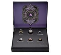 SalesOne Anillo Dragones y Mazmorras - Set de 5 Anillos Ajustables - Anillos para Hombre y Mujer - Regalos Oficiales