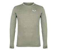 SALEWA Camiseta de Manga Larga Puez Melange Dry para Hombre, Verde, 5XL