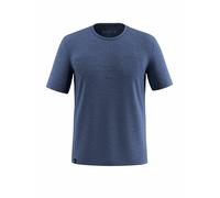 SALEWA Camiseta funcional de hombre Eagle Eitd Merino azul oscuro | XL
