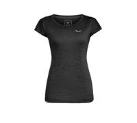 SALEWA Camiseta funcional de mujer Puez Melange Dry negro | 38