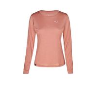 SALEWA Camiseta funcional de mujer Puez Melange Dry'Ton rojo | 38