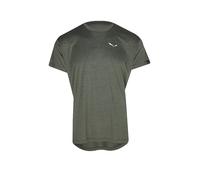 SALEWA Camiseta funcional para hombre Puez Melange Dry oliva | L