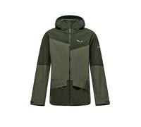 SALEWA Chaqueta de senderismo para hombre Puez 2L Gore-Tex® con capucha oliva | L