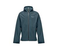 SALEWA Chaqueta de senderismo para hombre Puez Aqua 4 2.5L Powertex Hoodie gasolina | XXXL