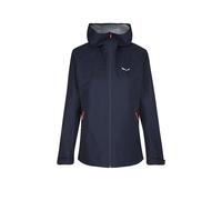 SALEWA Chaqueta de senderismo para mujer Puez Aqua Powertex con capucha azul oscuro | 44