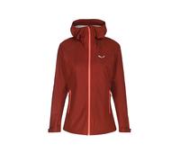 SALEWA Chaqueta de senderismo para mujer Puez Aqua Powertex con capucha rojo oscuro | 40