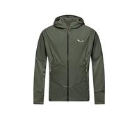 SALEWA Chaqueta polar con capucha para hombre Pedroc PL Wind oliva | M
