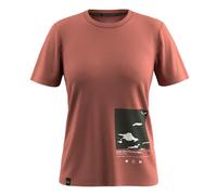 Salewa Eagle Cover Camiseta W S/S, Etruscan Red, Medium Mujeres