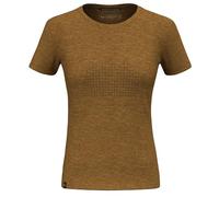 SALEWA Eagle Dotted Mountain Merino T-Shirt Women, Golden Brown, L