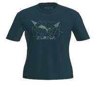 SALEWA Eagle Geometric T-Shirt M, S, Pond Blue