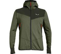 Salewa - Forros polares - Agner Hybrid Polarlite Durastretch M FZ Hoody Dark Olive Melange - Talla XL - Caqui Caqui XL