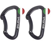 Salewa Hot G3 Bent Carabiner, Unisex-Adult, Black, Talla única (Paquete de 2)