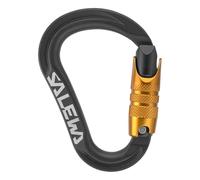 Salewa Ortles HMS C.3 S Carabiner, Black/Orange, Uni