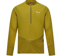 Salewa - Pedroc Dry Wind HZ Tee M Olive Oil - Talla S - Amarillo Amarillo S