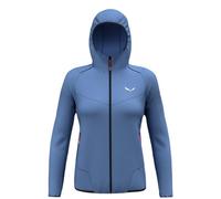 SALEWA Chaqueta softshell para mujer Pedroc DST Light con capucha azul claro | 36