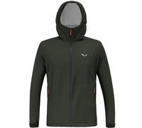 Salewa Puez 2.5L Powertex Caballeros Chaqueta de lluvia S Verde oliva oscuro