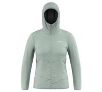 Salewa Puez Catinaccio 2 TirolWool® - Chaqueta con capucha para mujer, color verde, talla L