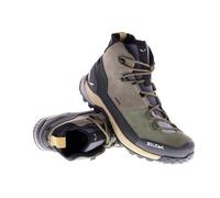 Salewa Puez Leather Mid PTX Caballeros Calzado de montaña 11 Verde oliva oscuro