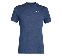 SALEWA PUEZ MELANGE DRY M S/S TEE, Camiseta HOMBRE, Azul (dark denim melange), 3XL