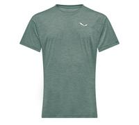 Salewa - Ropa de senderismo - Puez Melange Dry M S/S Tee Willow Melange - Talla S - Verde Verde S