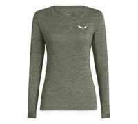 SALEWA Puez Melange Dry tee W, Faded Green Melange, M