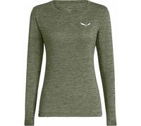 SALEWA Puez Melange Dry tee W, Faded Green Melange, L