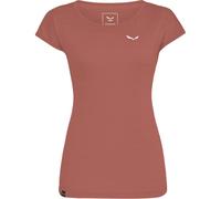 Salewa - Ropa de senderismo mujer - Puez Melange Dry W S/S Tee Etruscan Red Melange para Mujer - Talla M - Burdeos Burdeos M