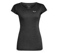 SALEWA Camiseta funcional de mujer Puez Melange Dry negro | 40