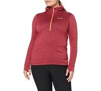 SALEWA Puez Wo Active Pl W Sudadera con Capucha, Mujer, Rose Red/Black out, IT 42/DE 36