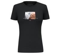 Salewa Pure Design Dry - Camiseta para Mujer, Color Negro, Talla XS