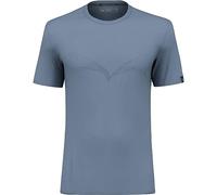 SALEWA Pure Eagle Sketch Am M Tshirt. T-Shirt, Hombre, Java Blue Melange, 50/L