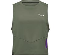 Salewa - Ropa de senderismo mujer - Pedroc Dry Light Tank W Faded Green para Mujer de Lana - Talla S - Verde Verde S