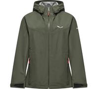 Salewa - Ropa de senderismo mujer - Puez 2.5L PTX Jacket W Faded Green para Mujer - Talla M - Verde Verde M