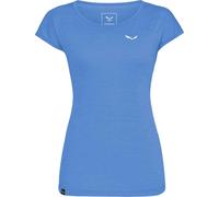 Salewa - Ropa de senderismo mujer - Puez Melange Dry W S/S Tee Morning Blue Melange para Mujer - Talla S - Azul Azul S