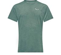 Salewa - Ropa de senderismo - Puez Melange Dry M S/S Tee Willow Melange - Talla XL - Verde Verde XL