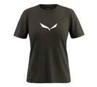 Salewa Solid Dry Camiseta W, Dark Olive, 2XL