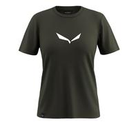 SALEWA Solid Dry T-Shirt W, Dark Olive, XL