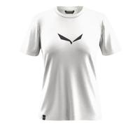 SALEWA Solid Dry W T-Shirt, 2XL, White New Logo