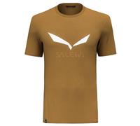 Salewa Solidlogo Dri-Release® - Camiseta para Hombre, Color marrón Dorado, Talla M