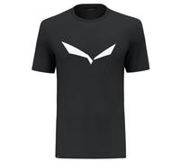 SALEWA Solidlogo Dry M T-shirt - Hombre - Negro - talla 46/S- modelo 2025