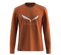 SALEWA Solidlogo Dry L/S tee M, Bombay Brown, L