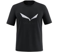 SALEWA Solidlogo Dry M T-shirt - Hombre - Negro - talla 46/S- modelo 2026