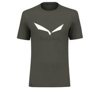 SALEWA Solidlogo Dry M T-shirt - Hombre - Verde - talla XL- modelo 2025