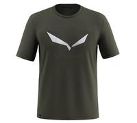 SALEWA Solidlogo Dry T-Shirt M, Dark Olive, L