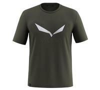 SALEWA Solidlogo Dry T-Shirt M, Dark Olive, S