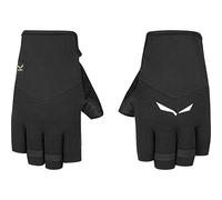 SALEWA Via Ferrata Leather Gloves gloves, Unisex adulto, Negro (Black Out), M