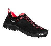 SALEWA Wildfire Leather GTX W, Zapatillas de Senderismo para Mujer, Black/Fluo Coral, 42.5 EU