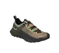 Salewa Wildfire NXT Zapatos para hombre, ligeros, transpirables, para senderismo y senderismo, Arena movediza/oliva oscuro, 42.5 EU