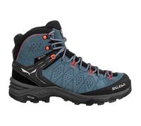 SALEWA Ws Alp Trainer 2 Mid Gore-tex - Mujer - Azul / Negro / Narnaja - talla 38- modelo 2025